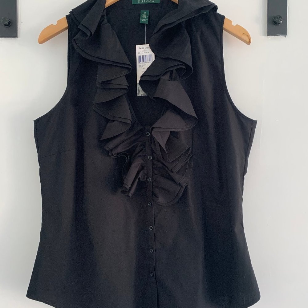 Ralph Lauren Sleeveless Button Down Shirt